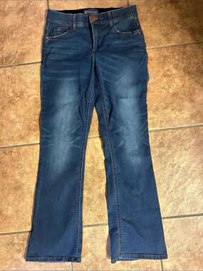 Democracy Ab Solution Itty Bitty Bootcut Jeans in Blue